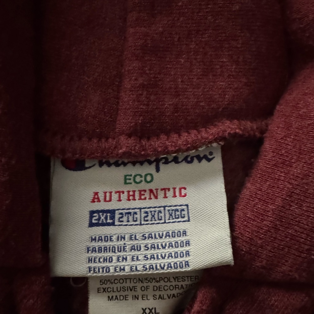 Champion Eco Authentic Burgundy Sweatshirt